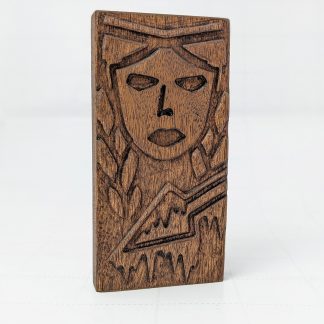 Skadi Altar Idol carving in cherry wood